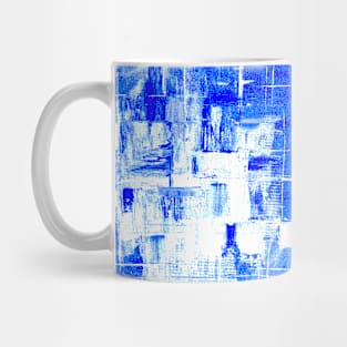 Lace and Gold (Retro Blue) Mug